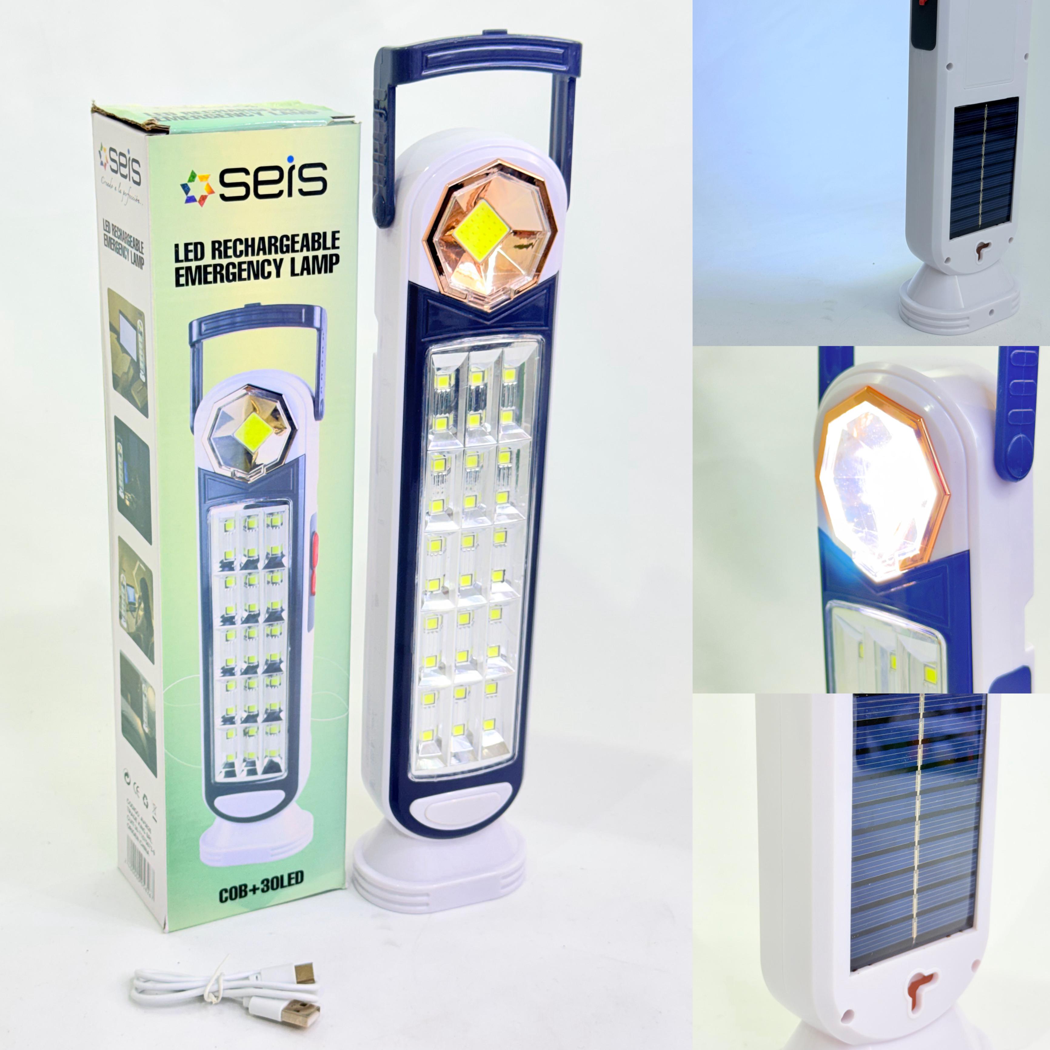 LUZ DE EMERGENCIA LED CON PANEL SOLAR