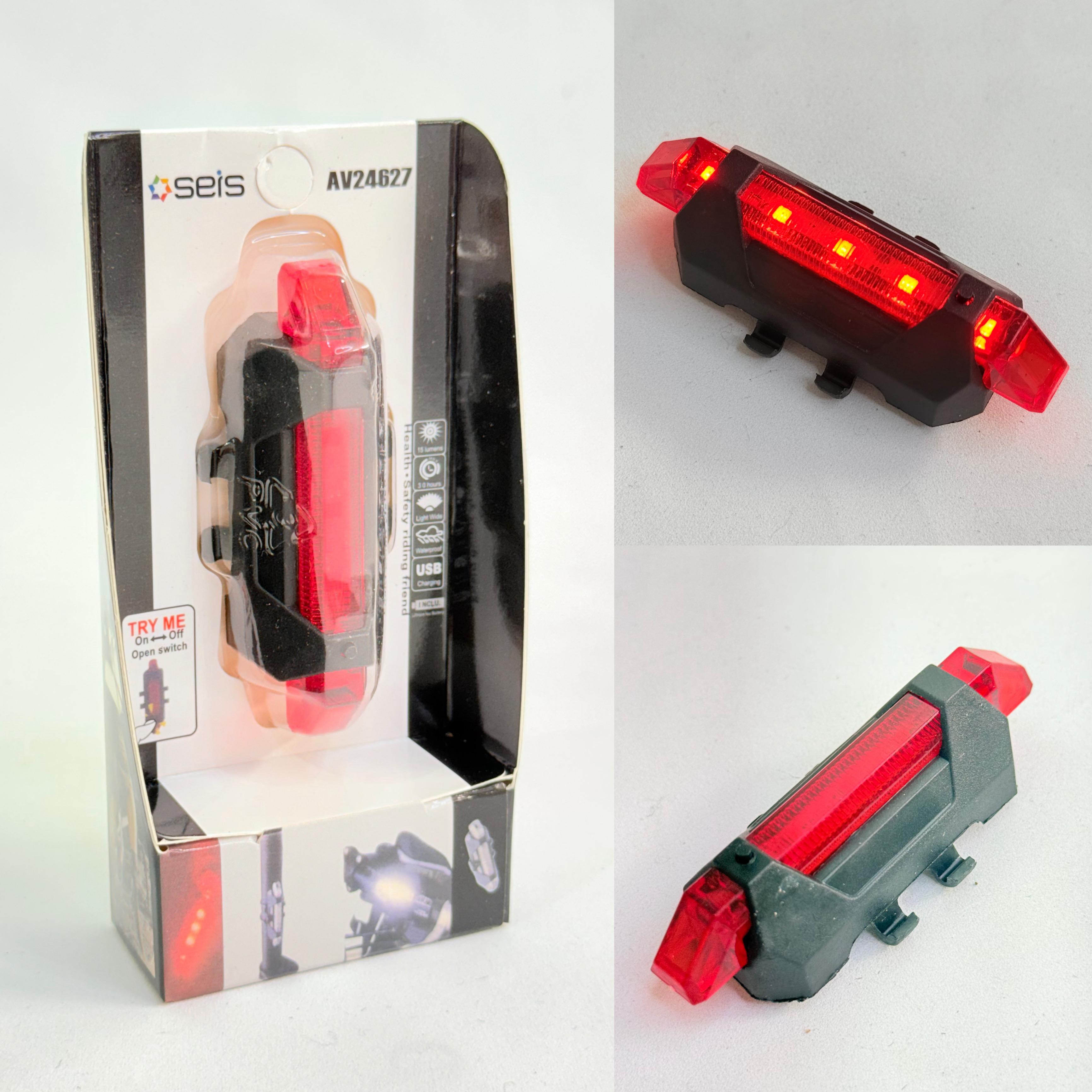 LUZ TRASERA PARA BICICLETA RECARGABLE