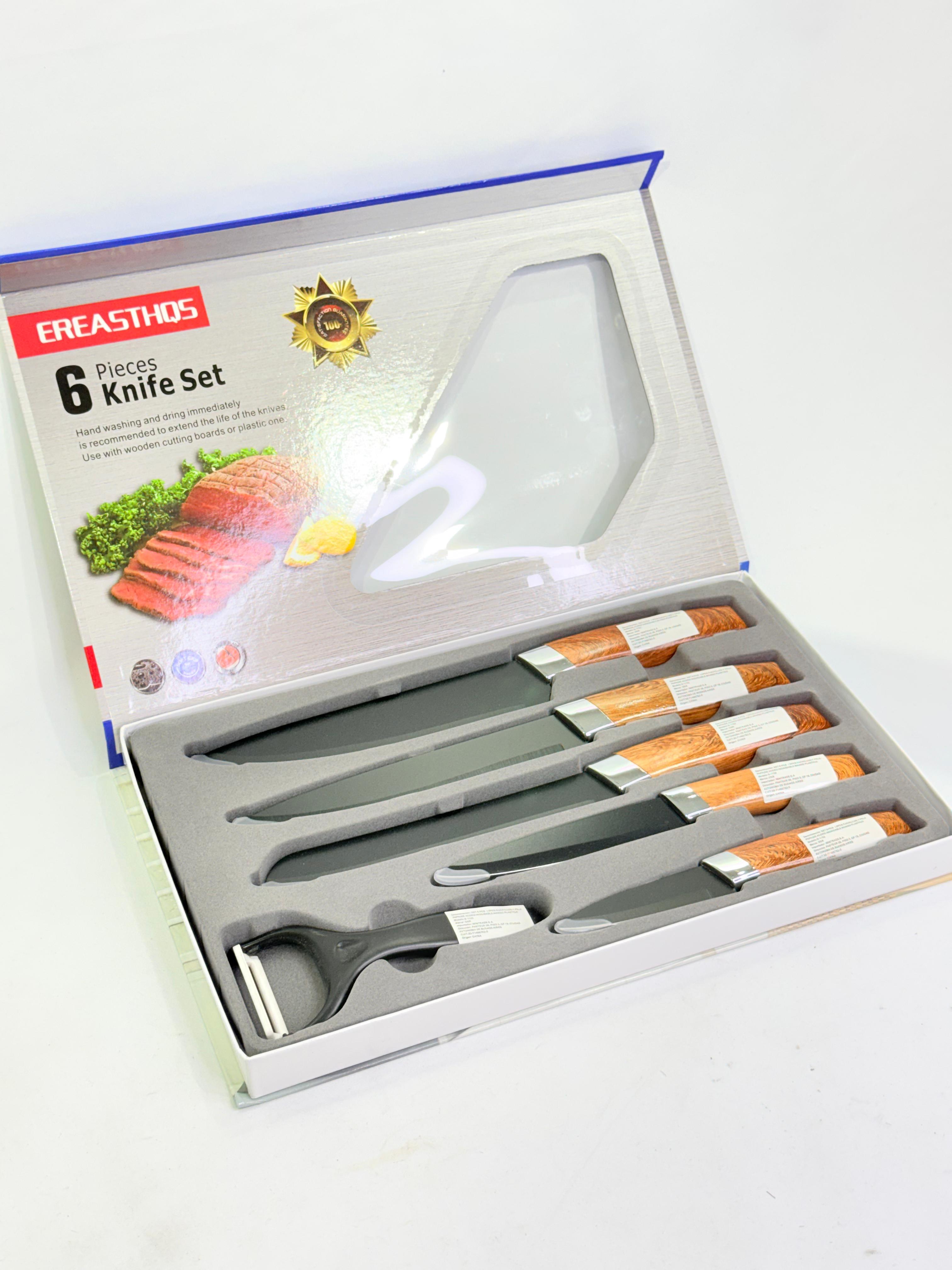 SET DE CUCHILLOS DE COCINA 6 PCS