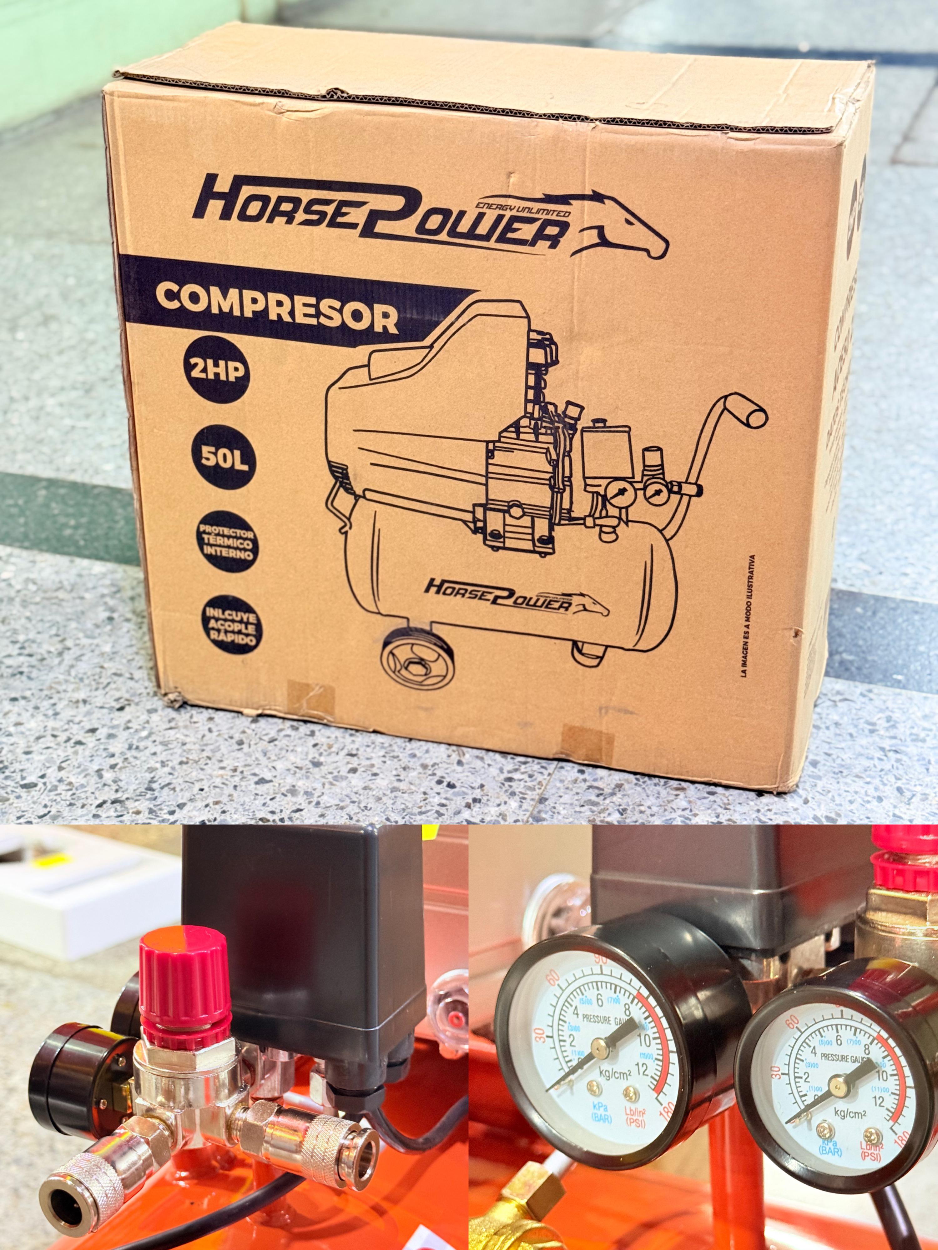 COMPRESOR DE AIRE HORSEPOWER 2HP 50L