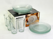 SET DE PLATOS Y VASOS 12 PCS