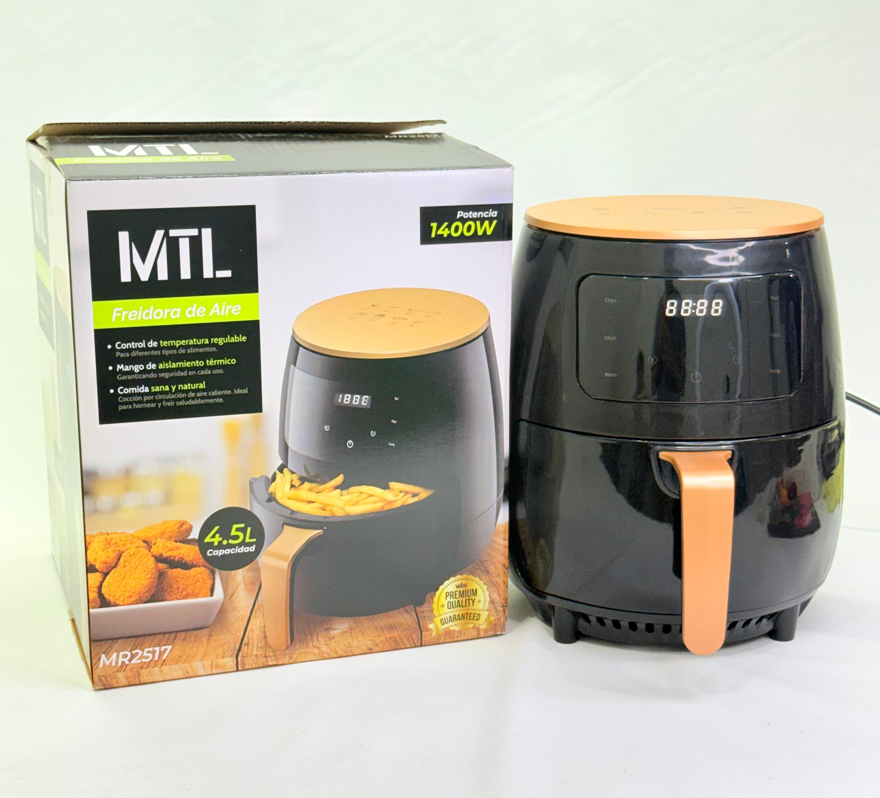 FREIDORA DE AIRE MTL DE 4.5L - 1400W