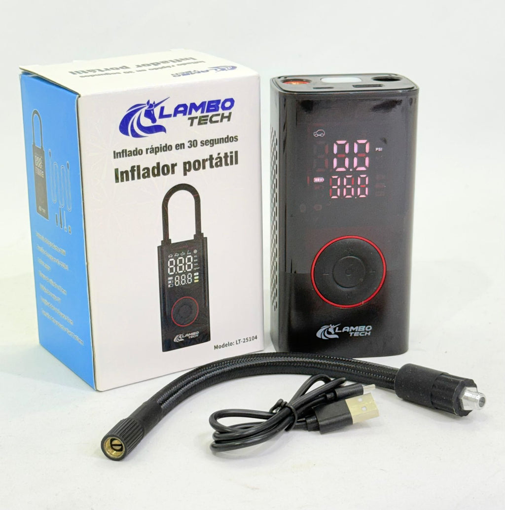COMPRESOR PORTÁTIL RECARGABLE LAMBOTECH