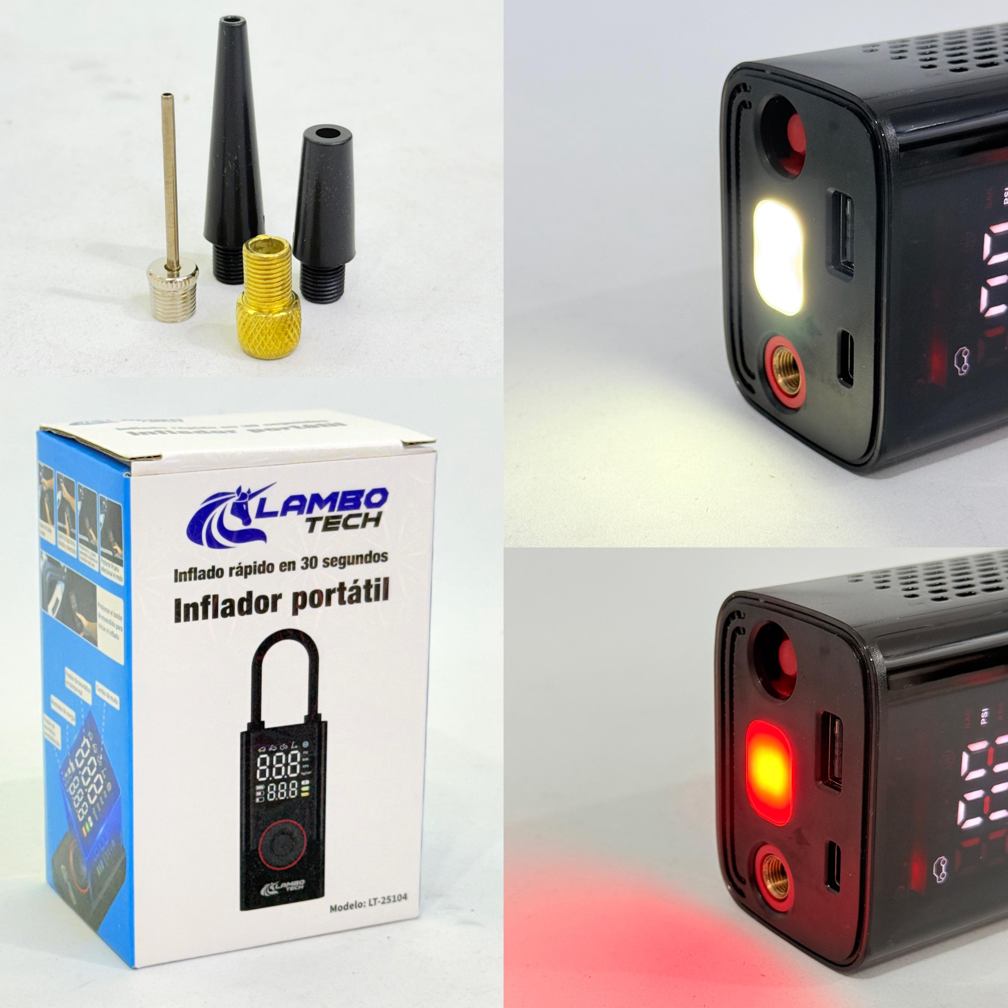COMPRESOR PORTÁTIL RECARGABLE LAMBOTECH