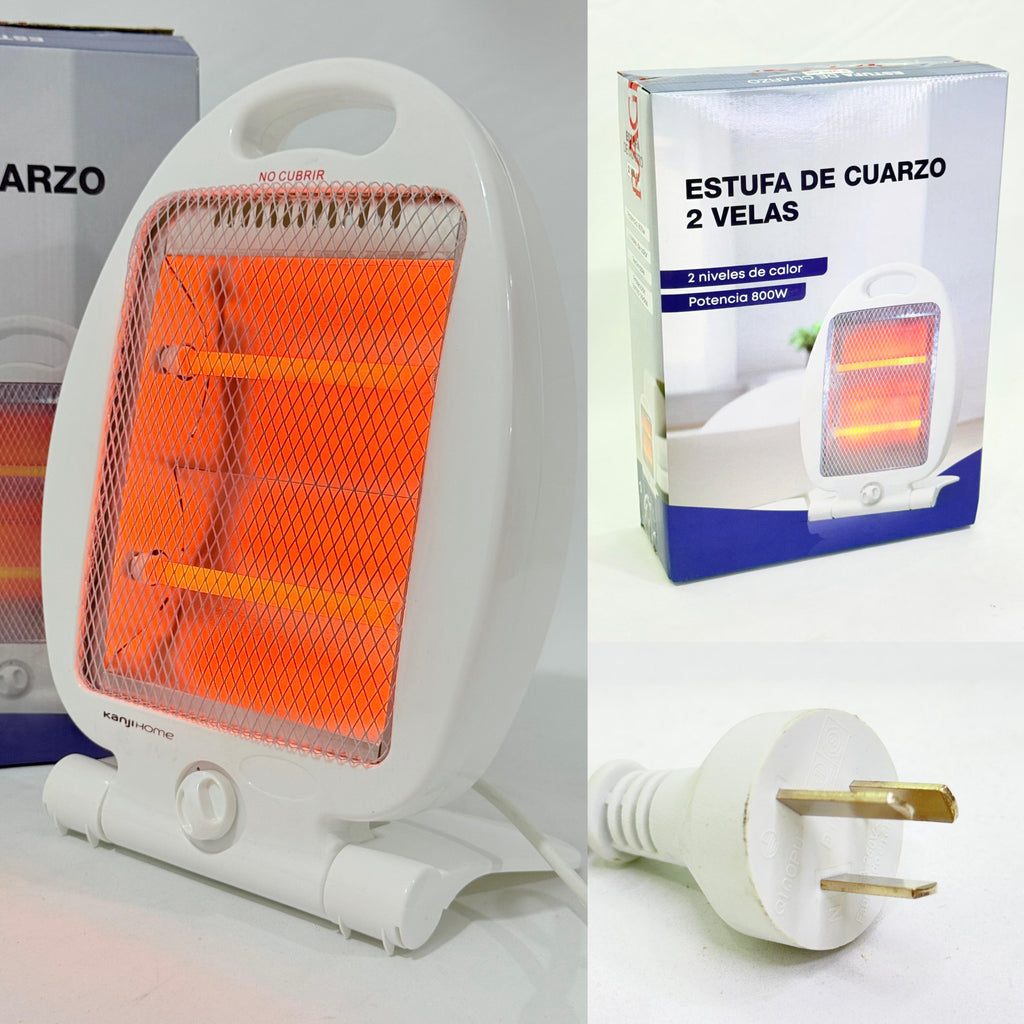 ESTUFA DE CUARZO 2 VELAS