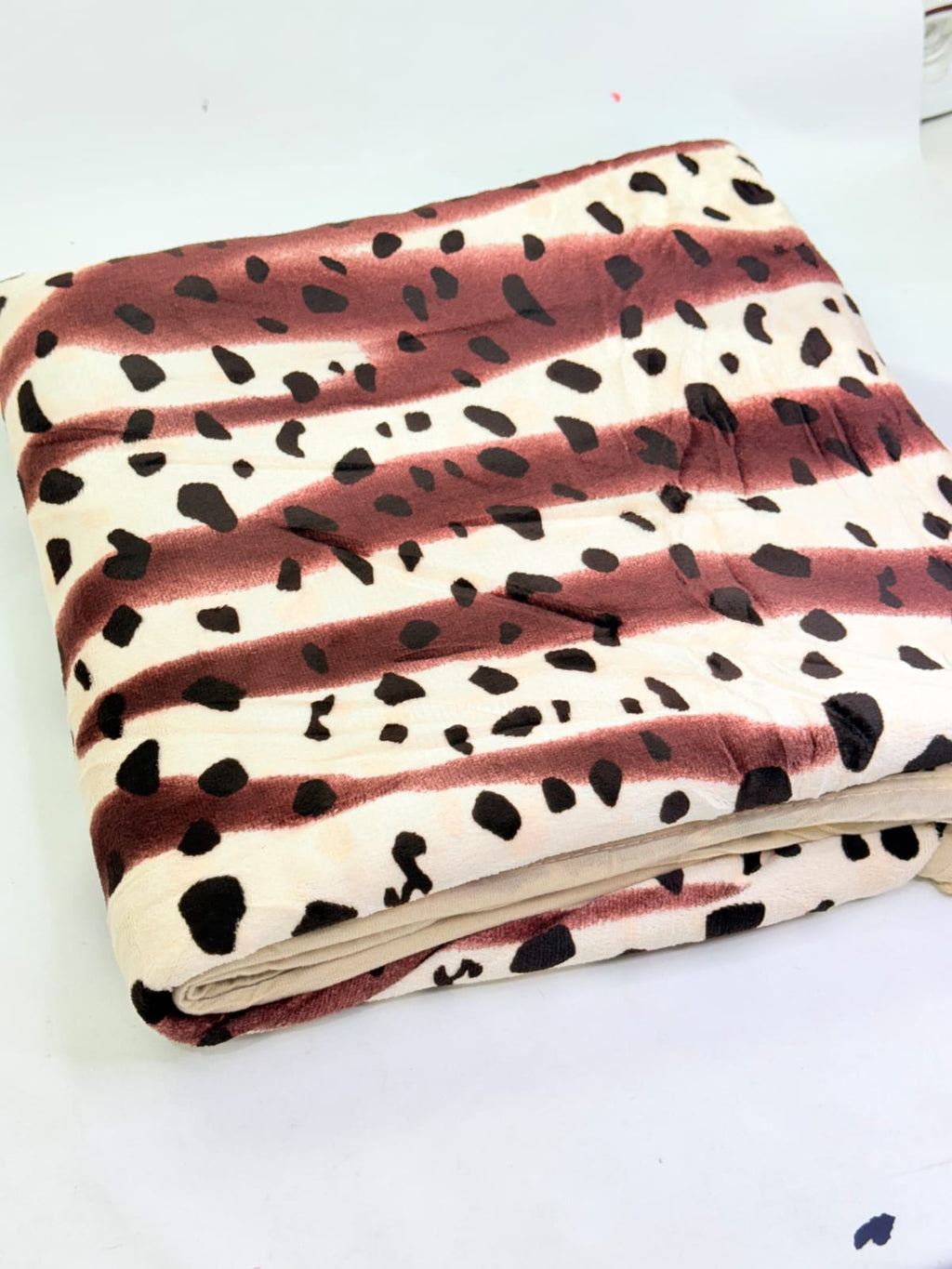 MANTA CON CORDERITO | ANIMAL PRINT 2 PLAZA Y MEDIA