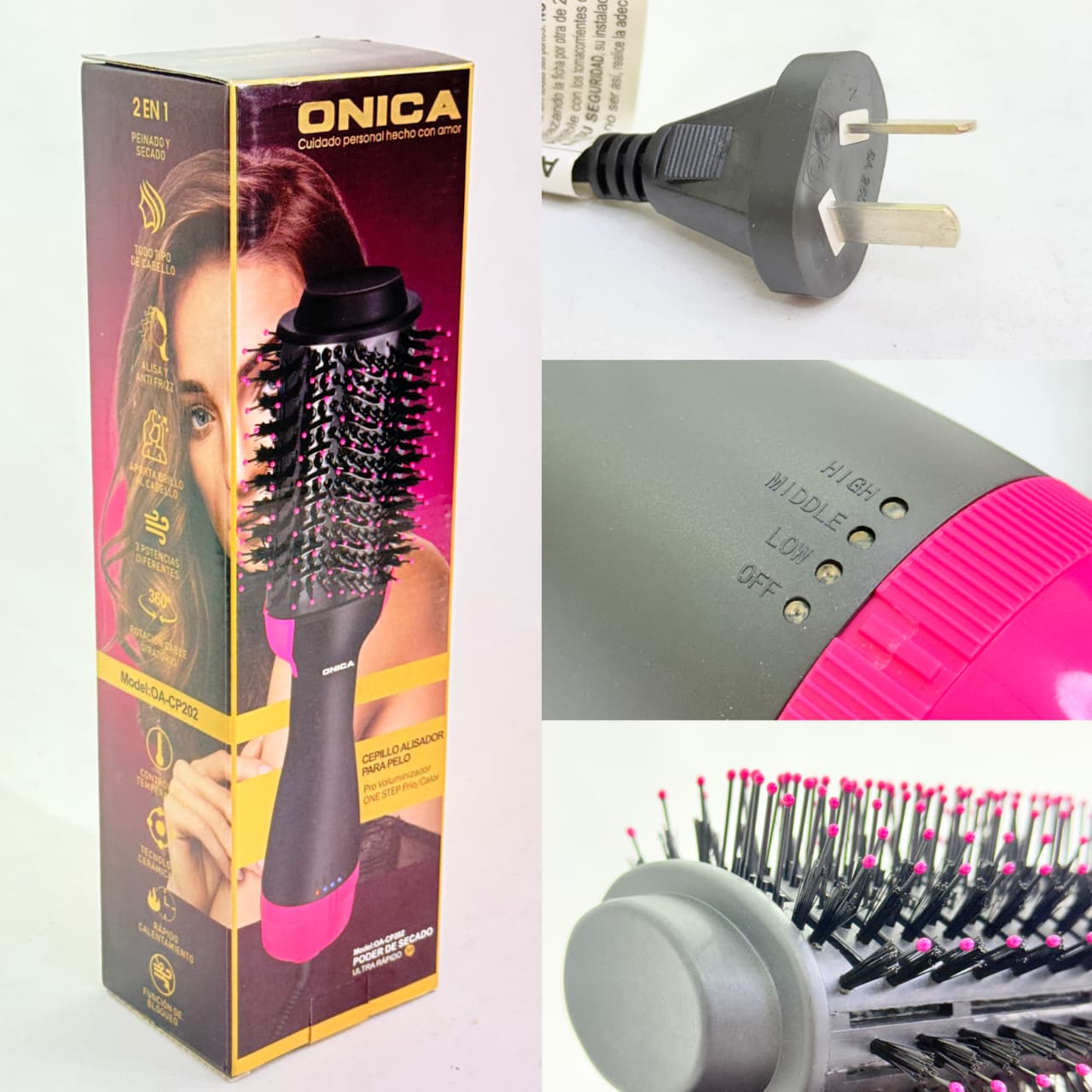 CEPILLO SECADOR ONICA 3 EN 1