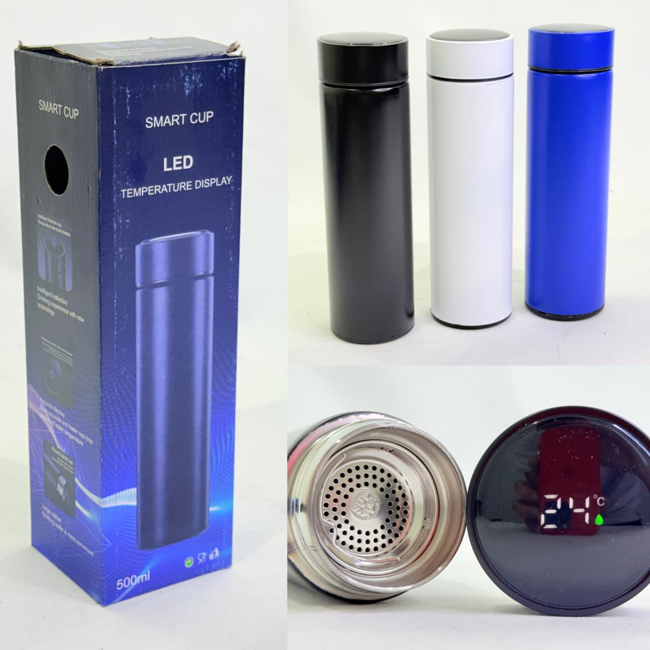 BOTELLA CAFETERO CON VISOR DIGITAL 500ml