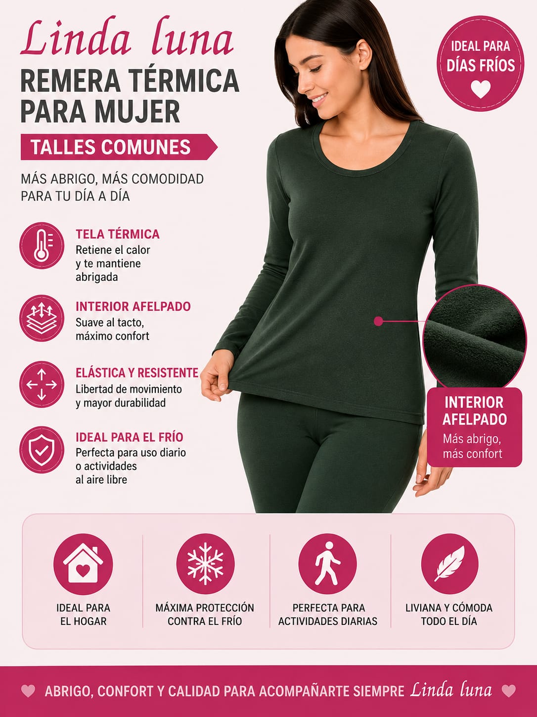 REMERA TERMICA PARA MUJER