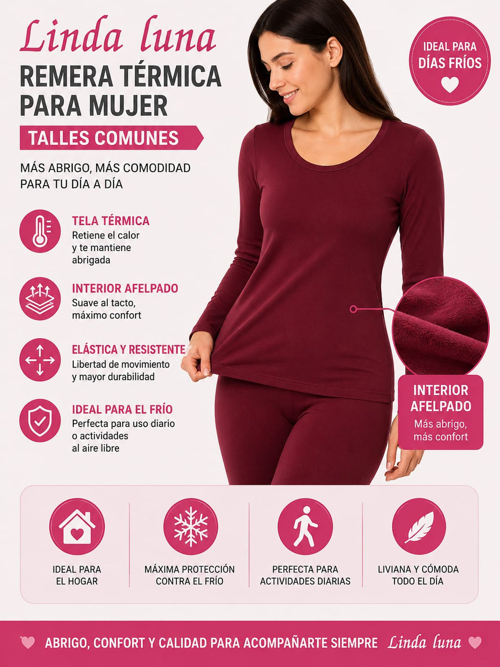 REMERA TERMICA PARA MUJER