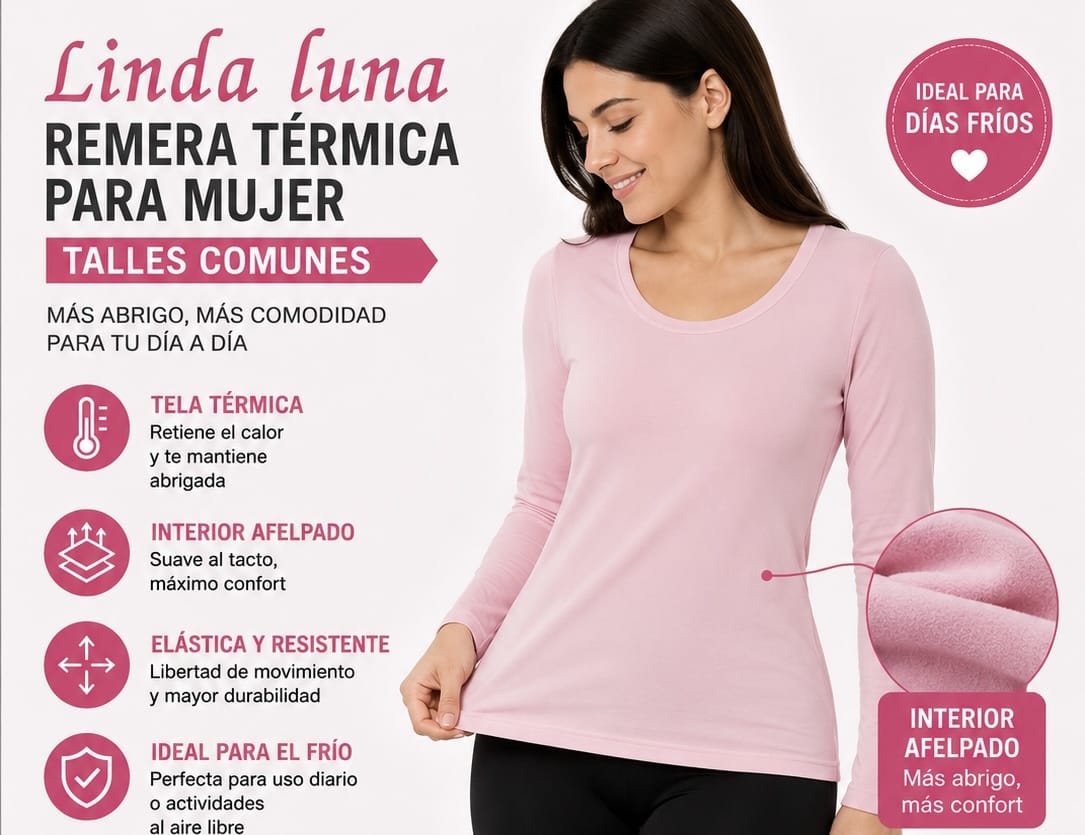REMERA TERMICA PARA MUJER