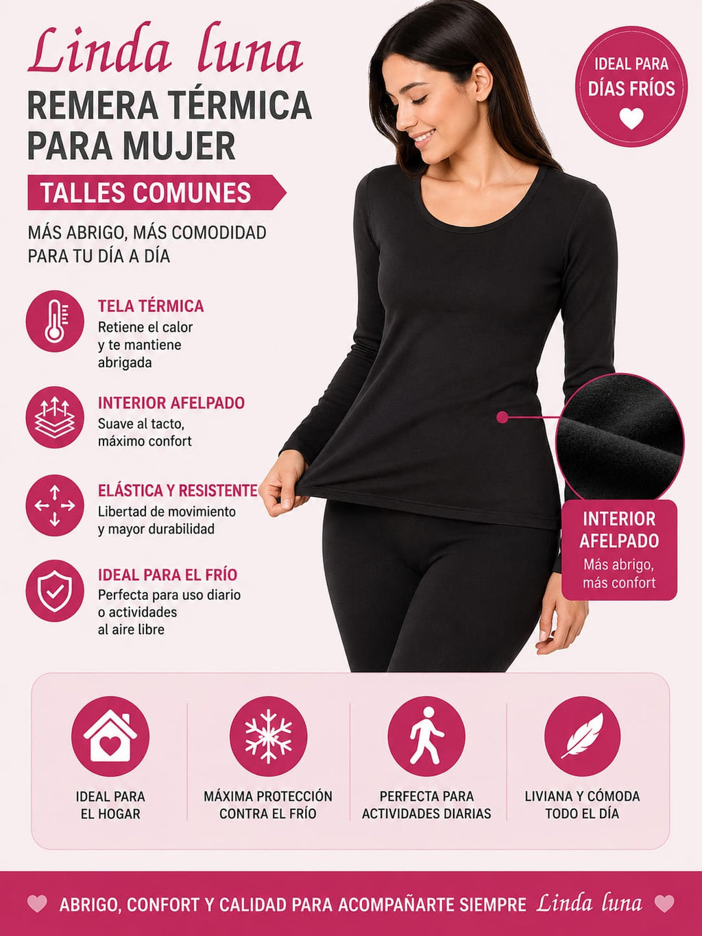 REMERA TERMICA PARA MUJER