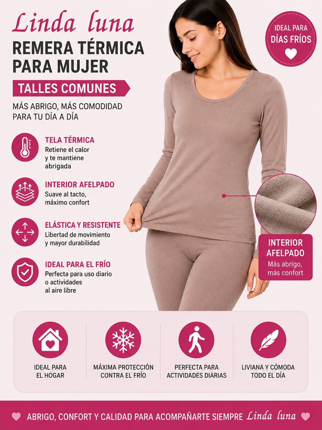 REMERA TERMICA PARA MUJER