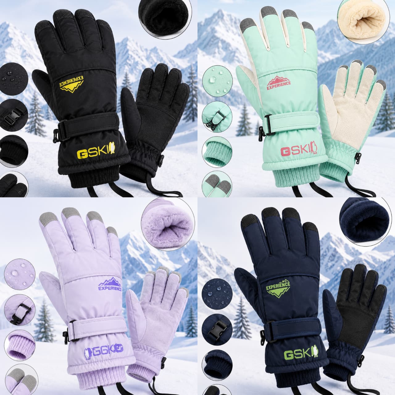 GUANTES DE INVIERNO TERMICOS IMPERMEABLES