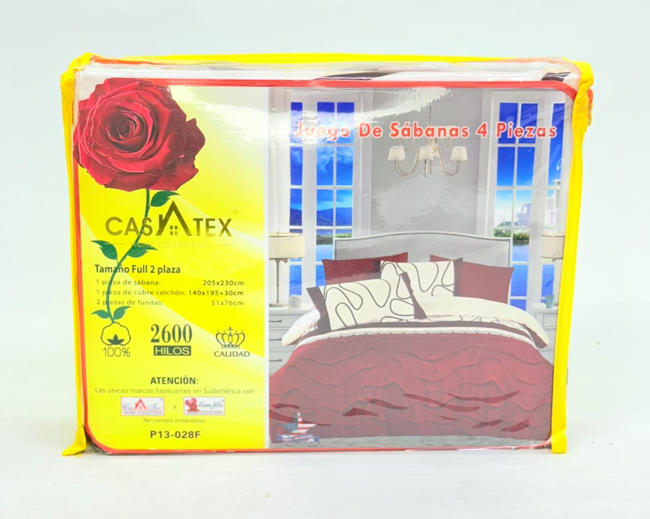 JUEGO DE SÁBANAS 4 PIEZAS FULL CASATEX