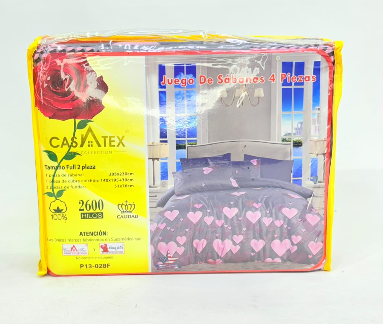 JUEGO DE SÁBANAS 4 PIEZAS FULL CASATEX