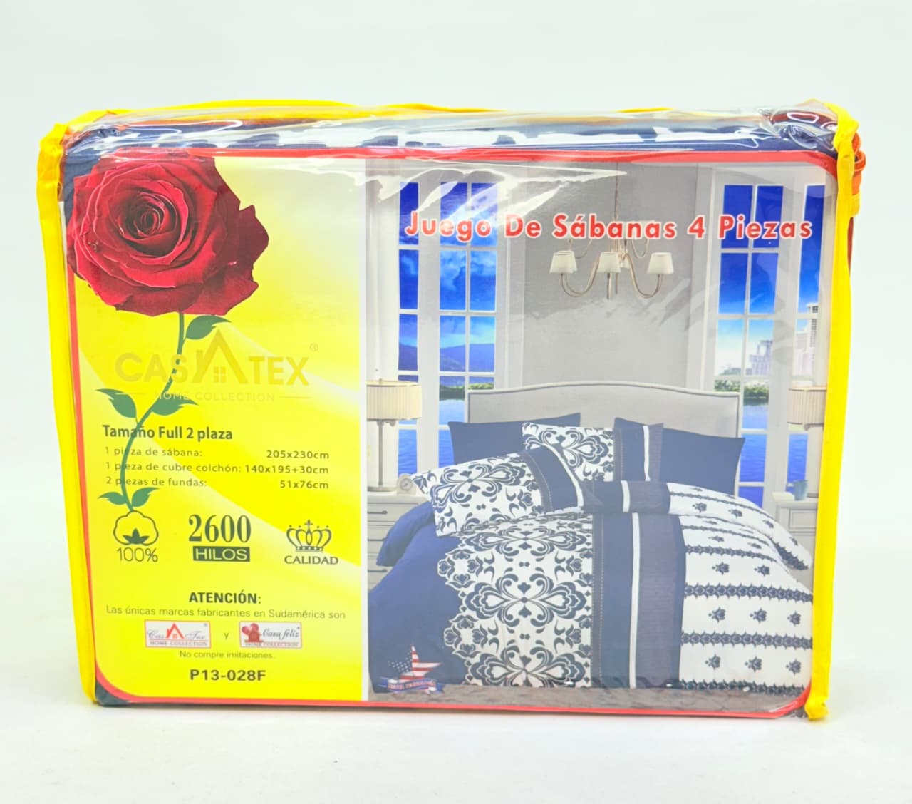 JUEGO DE SÁBANAS 4 PIEZAS FULL CASATEX