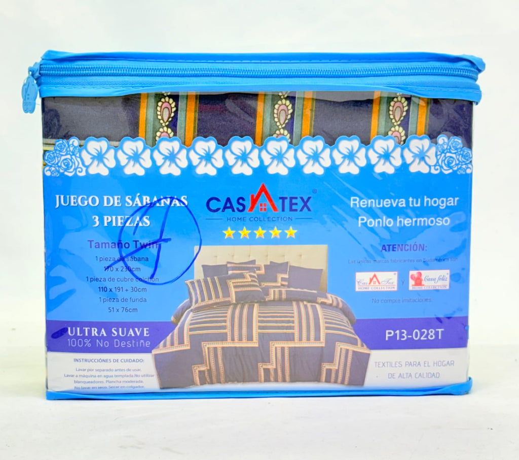 JUEGO DE SÁBANAS TWIN 3 PIEZAS CASATEX