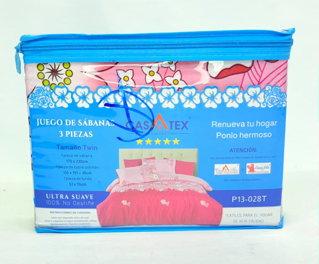 JUEGO DE SÁBANAS TWIN 3 PIEZAS CASATEX