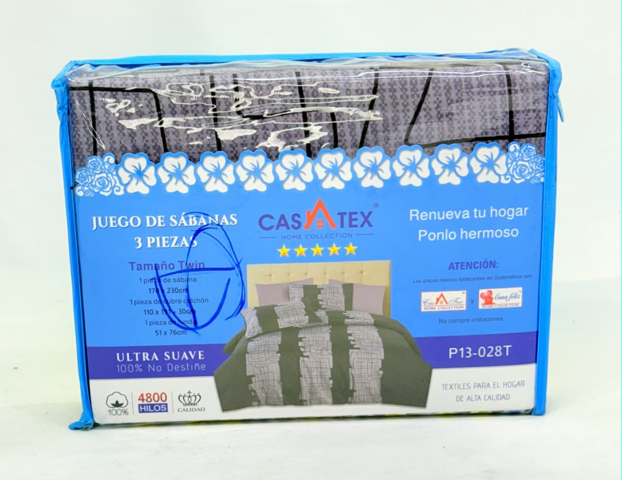 JUEGO DE SÁBANAS TWIN 3 PIEZAS CASATEX