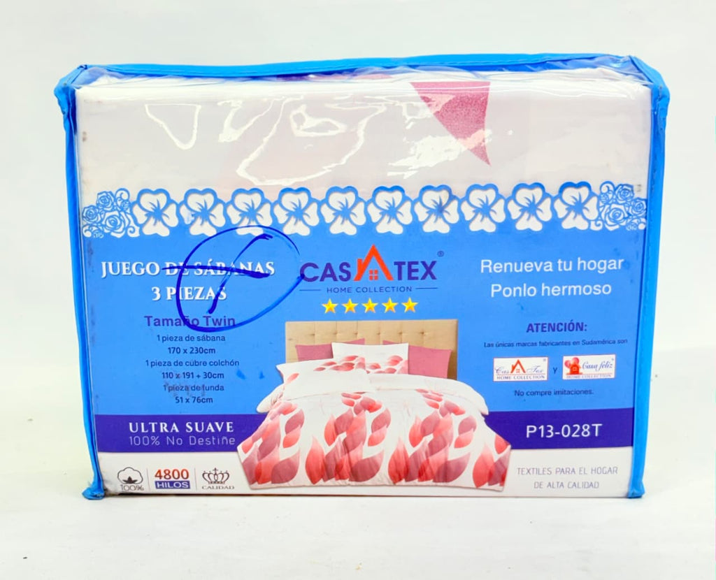 JUEGO DE SÁBANAS TWIN 3 PIEZAS CASATEX