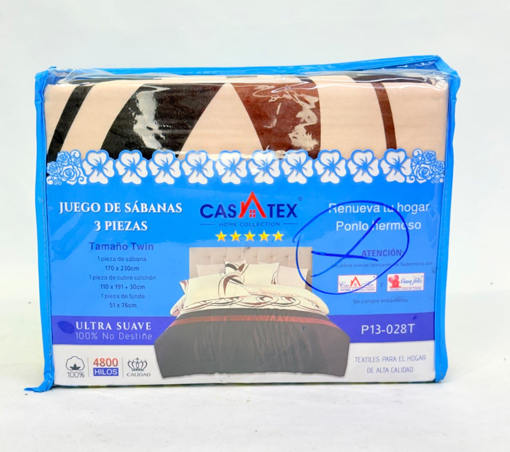 JUEGO DE SÁBANAS TWIN 3 PIEZAS CASATEX