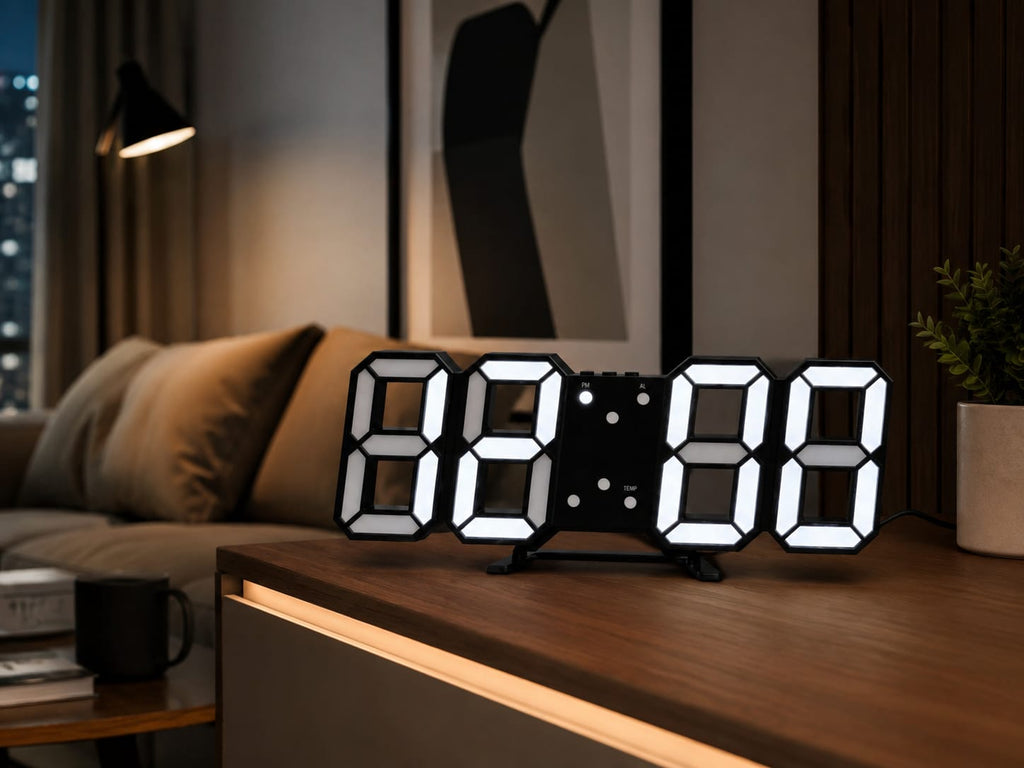 RELOJ DESPERTADOR LED 3D GRANDE