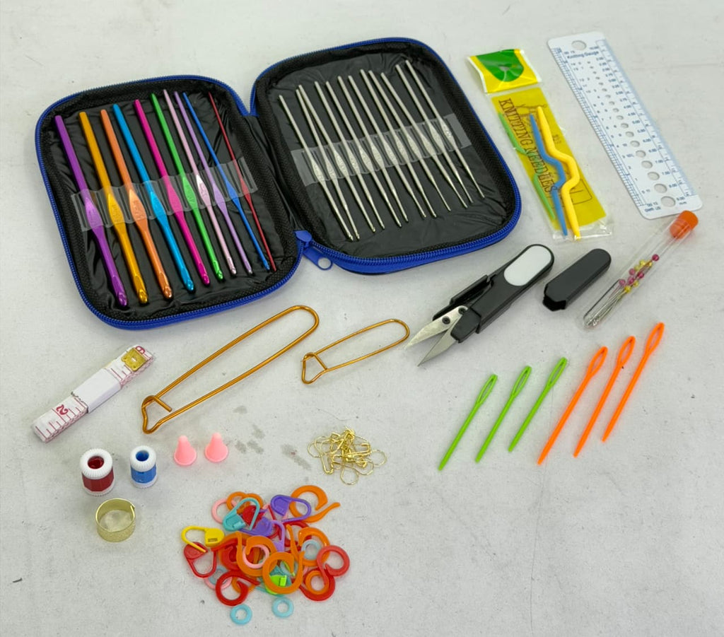 SET DE AGUJAS PARA TEJIDO Y CROCHET