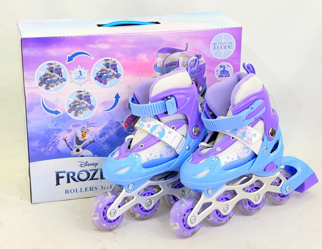PATINES 3 EN 1 AJUSTABLE CON LUCES EN LAS RUEDAS