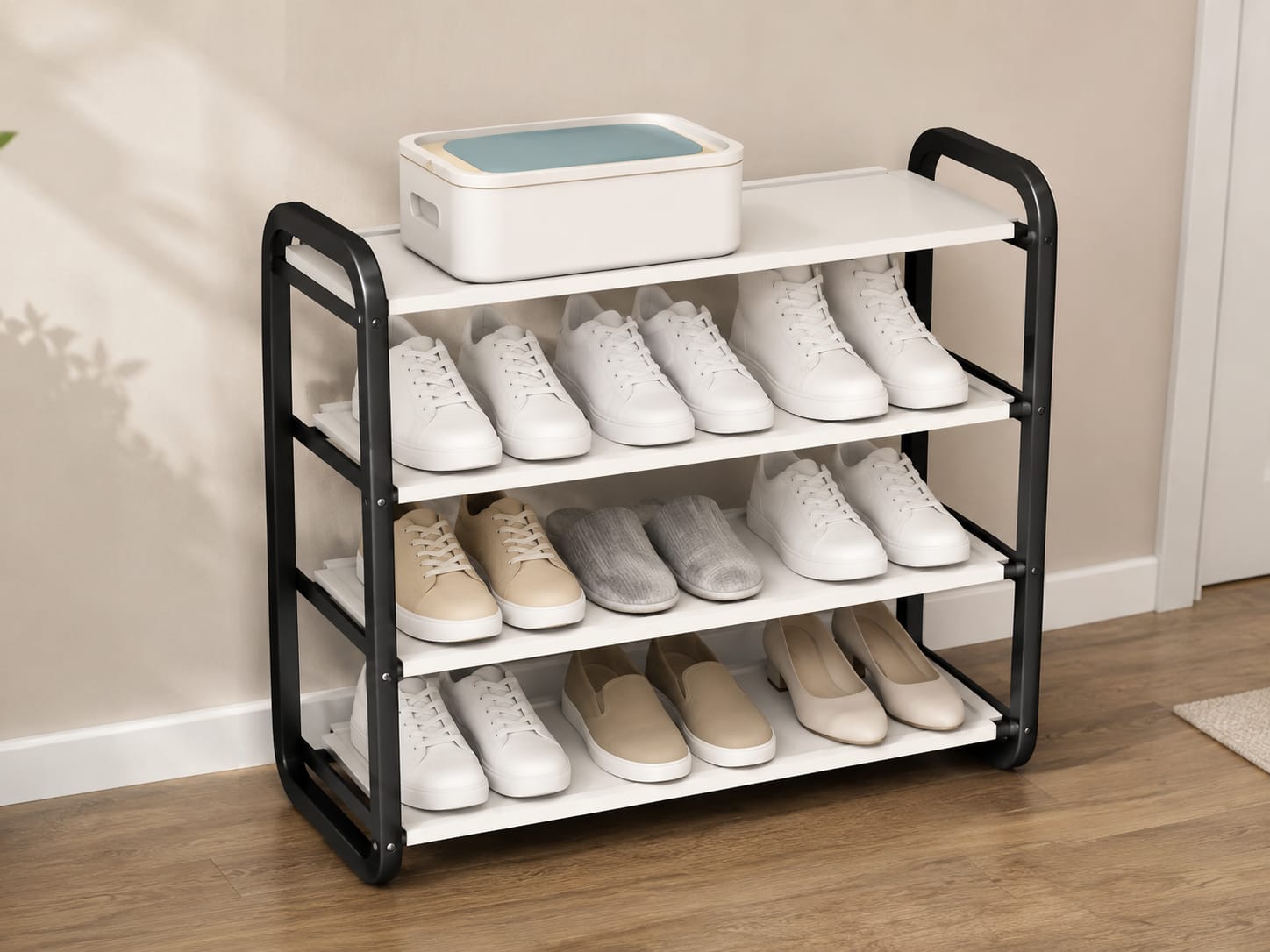 ZAPATERO ORGANIZADOR 4 ESTANTES