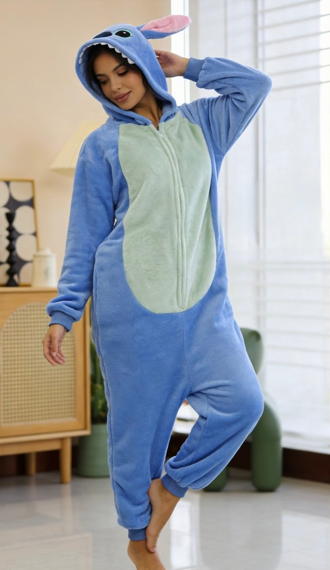 PIJAMA ENTERO STICH CON CAPUCHA