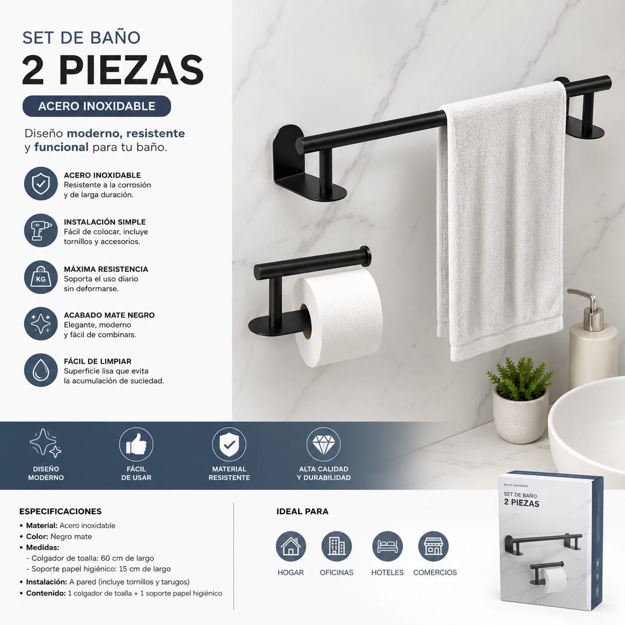 SET DE BAÑO GOURMET 2 PCS