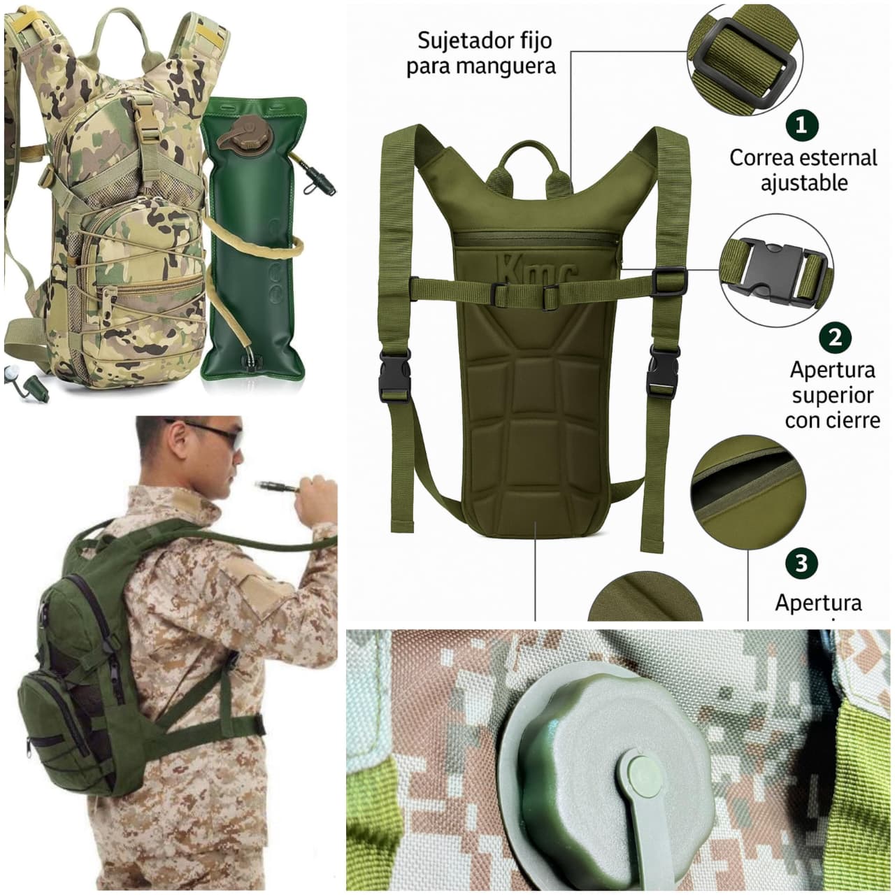 MOCHILA DE HIDRATACIÓN TACTICA