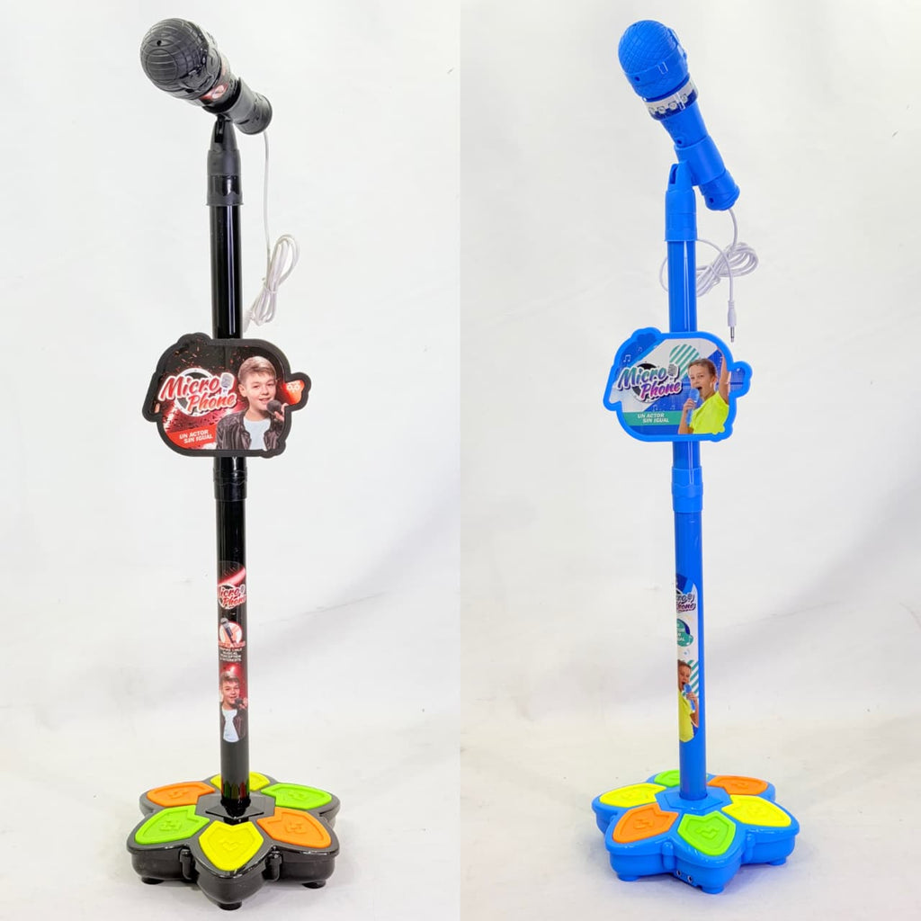 MICROFONO INFANTIL CON PIE Y BASE MUSICAL