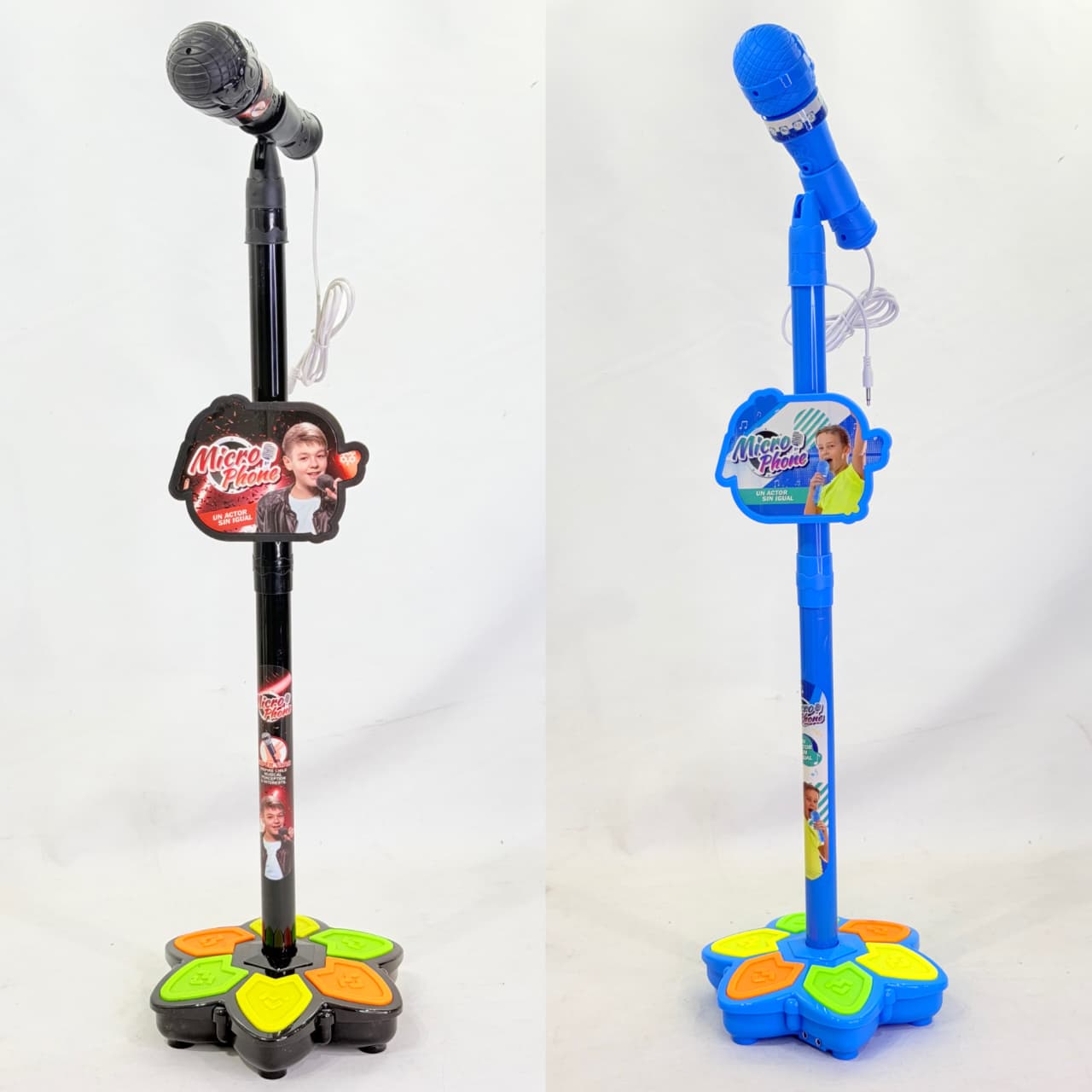 MICROFONO INFANTIL CON PIE Y BASE MUSICAL