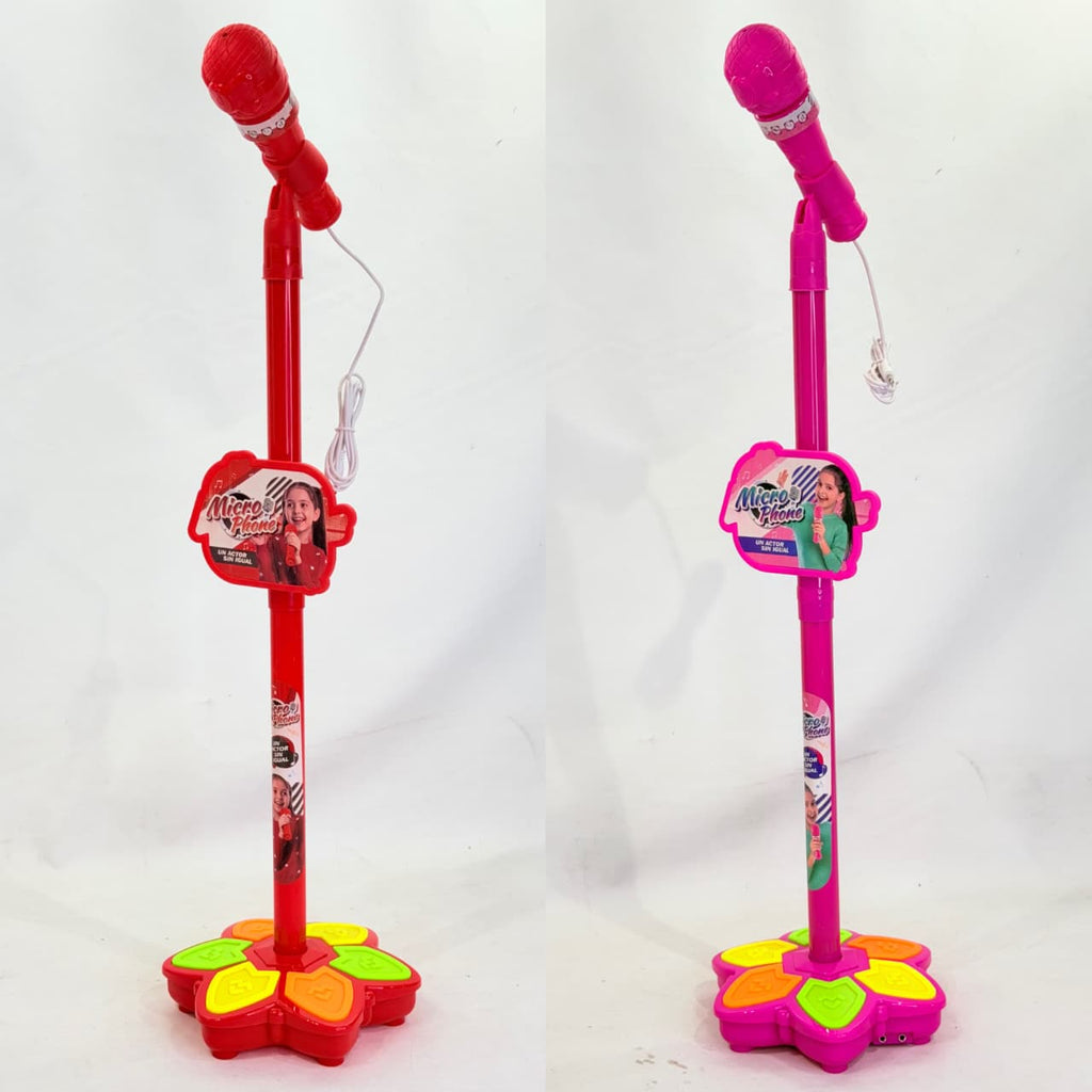 MICROFONO INFANTIL CON PIE Y BASE MUSICAL
