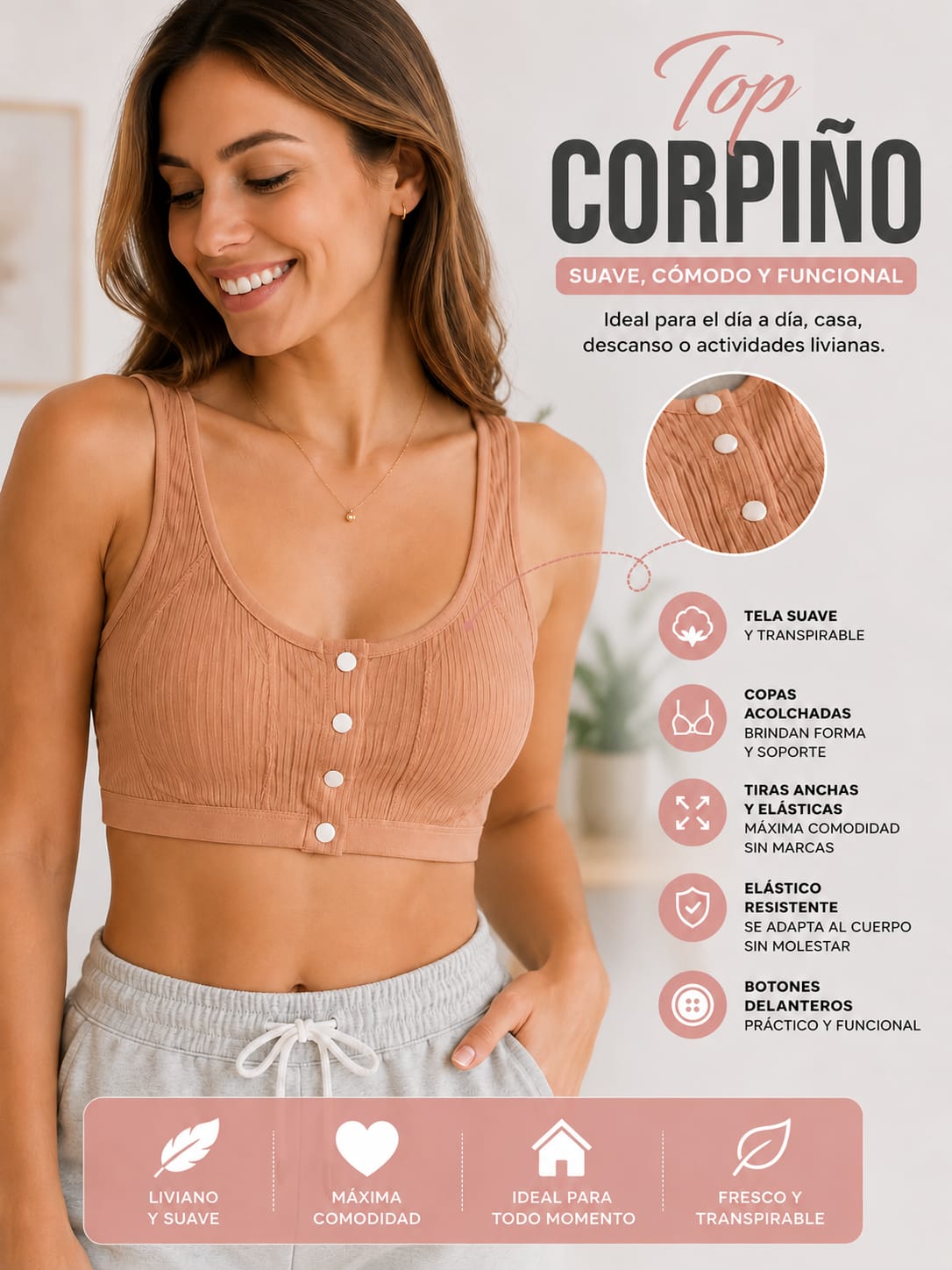 TOP CORPIÑO | ULTRA SUAVE