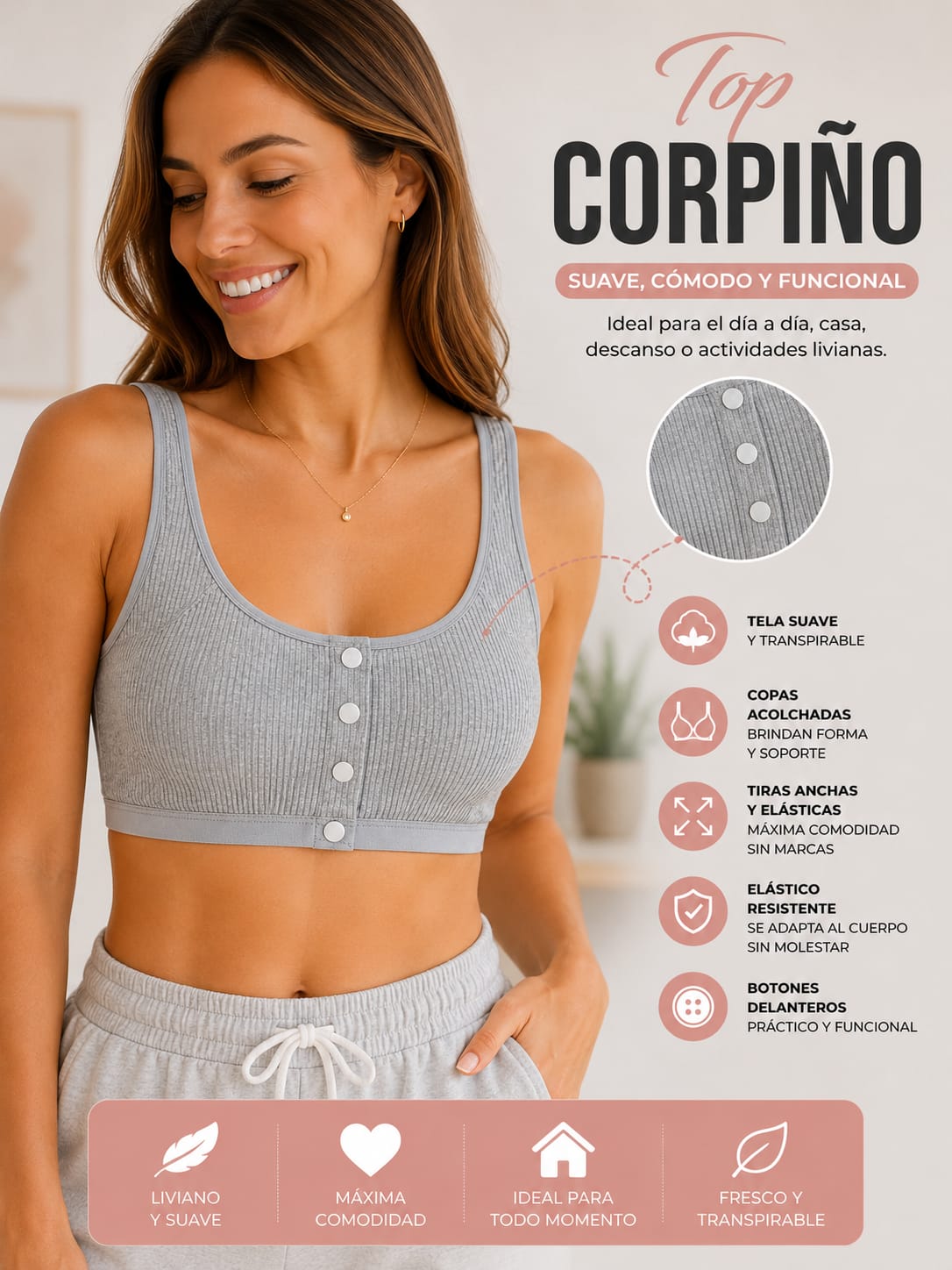 TOP CORPIÑO | ULTRA SUAVE