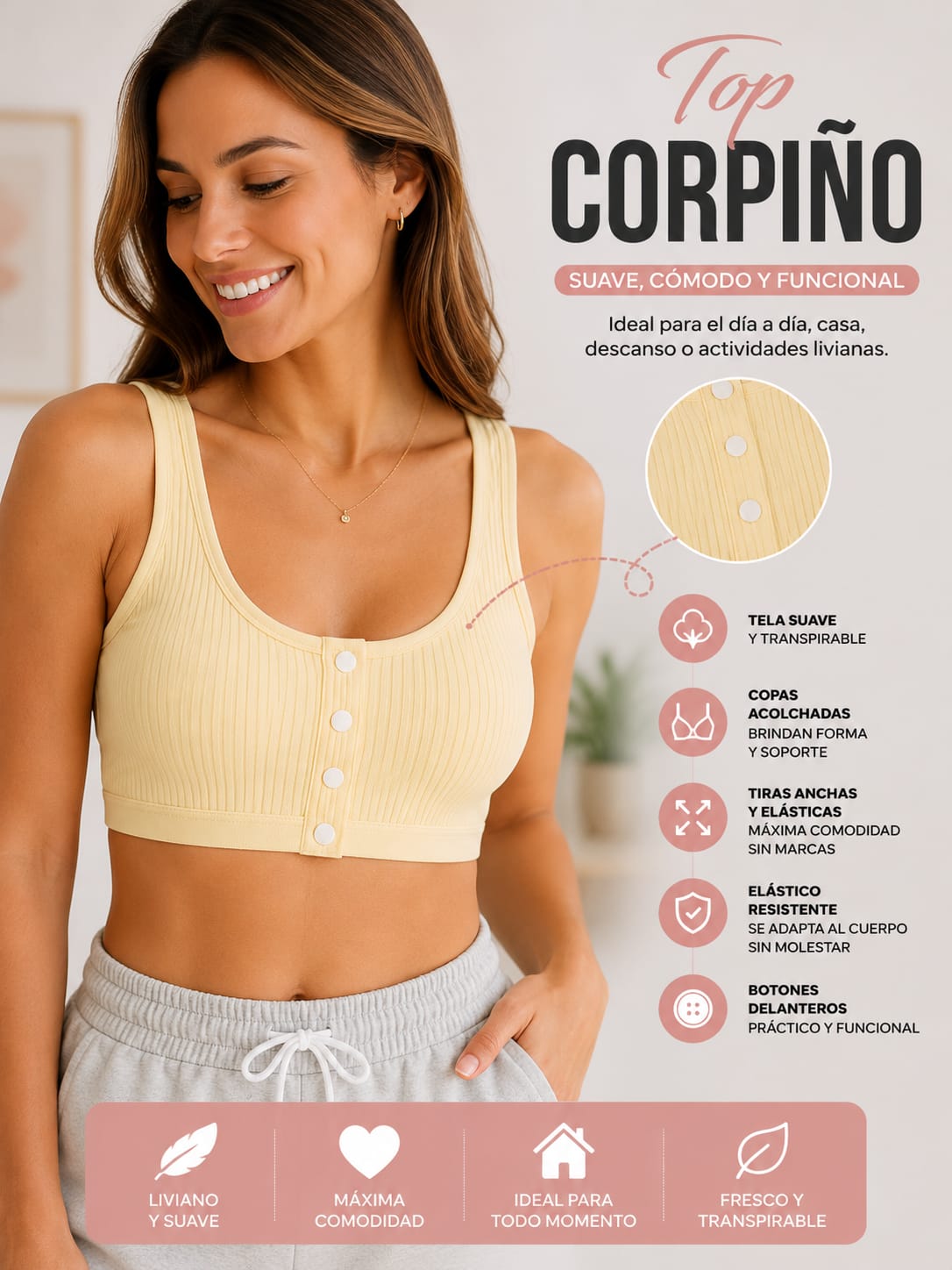 TOP CORPIÑO | ULTRA SUAVE