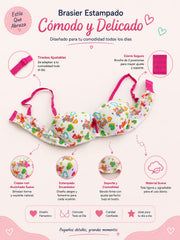 BRASIER / CORPIÑO CON DISEÑOS | COMODO Y DELICADO
