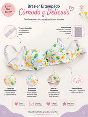 BRASIER / CORPIÑO CON DISEÑOS | COMODO Y DELICADO
