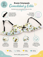 BRASIER / CORPIÑO CON DISEÑOS | COMODO Y DELICADO