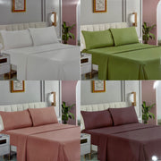 JUEGO DE SABANAS ESTAMPADAS Y LISAS
