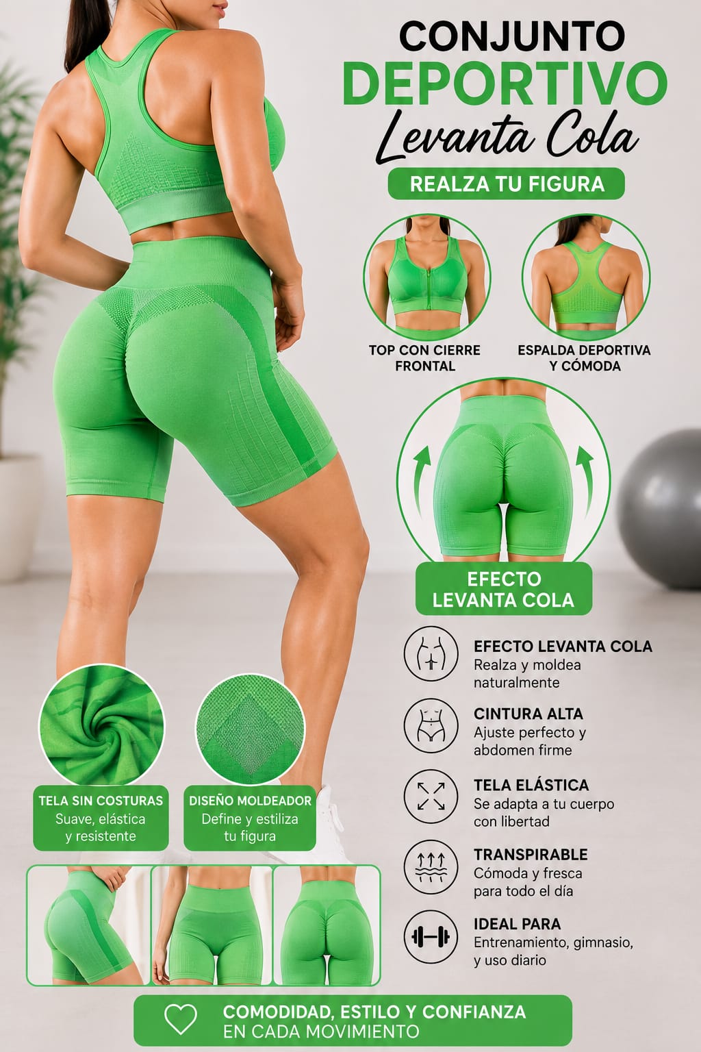 CONJUNTO DEPORTIVO LEVANTA COLA