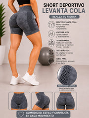 SHORT DEPORTIVO LEVANTA COLA CON RESPIRADOR