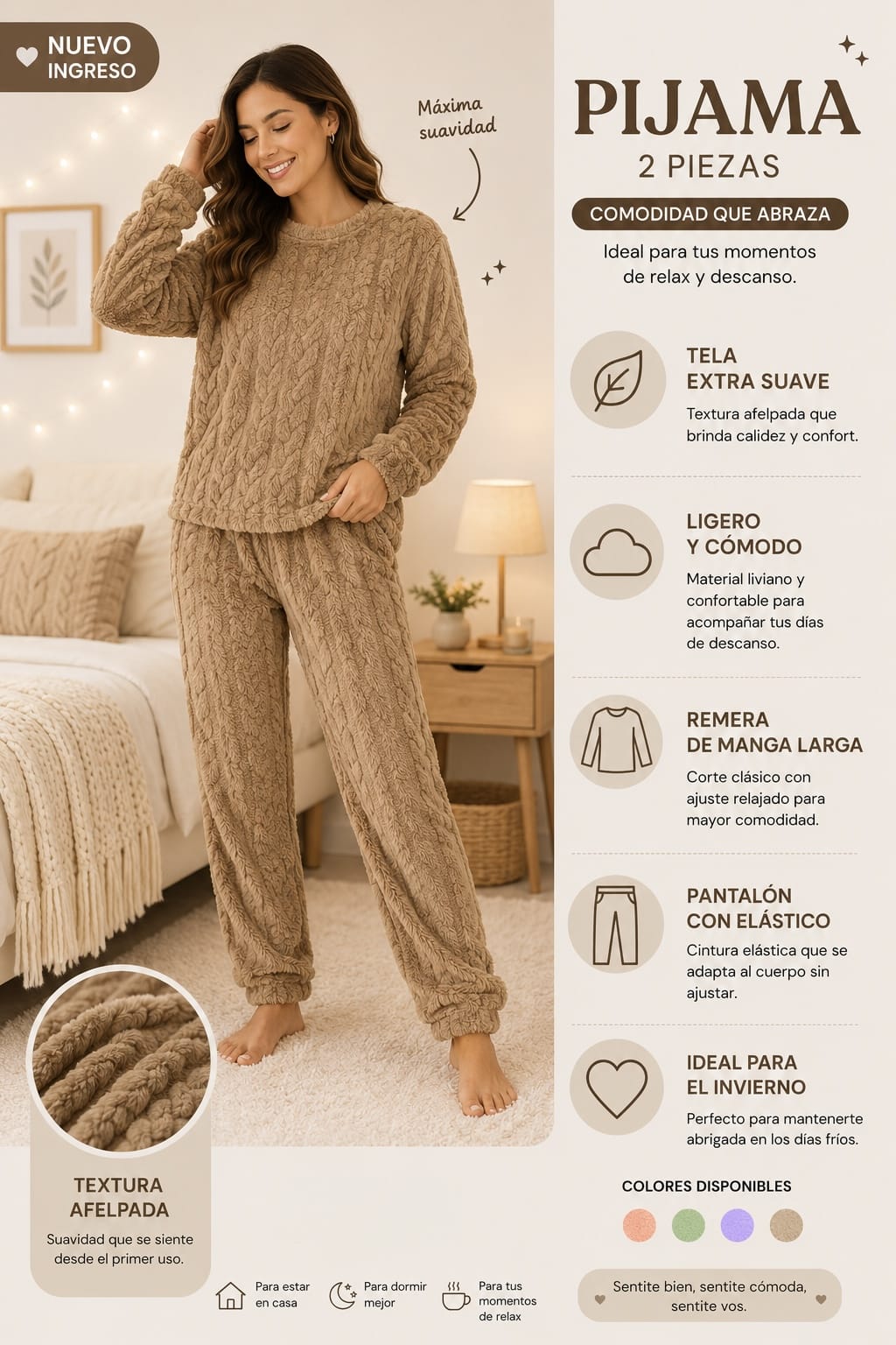 PIJAMA AFEPLADO 2 PIEZAS