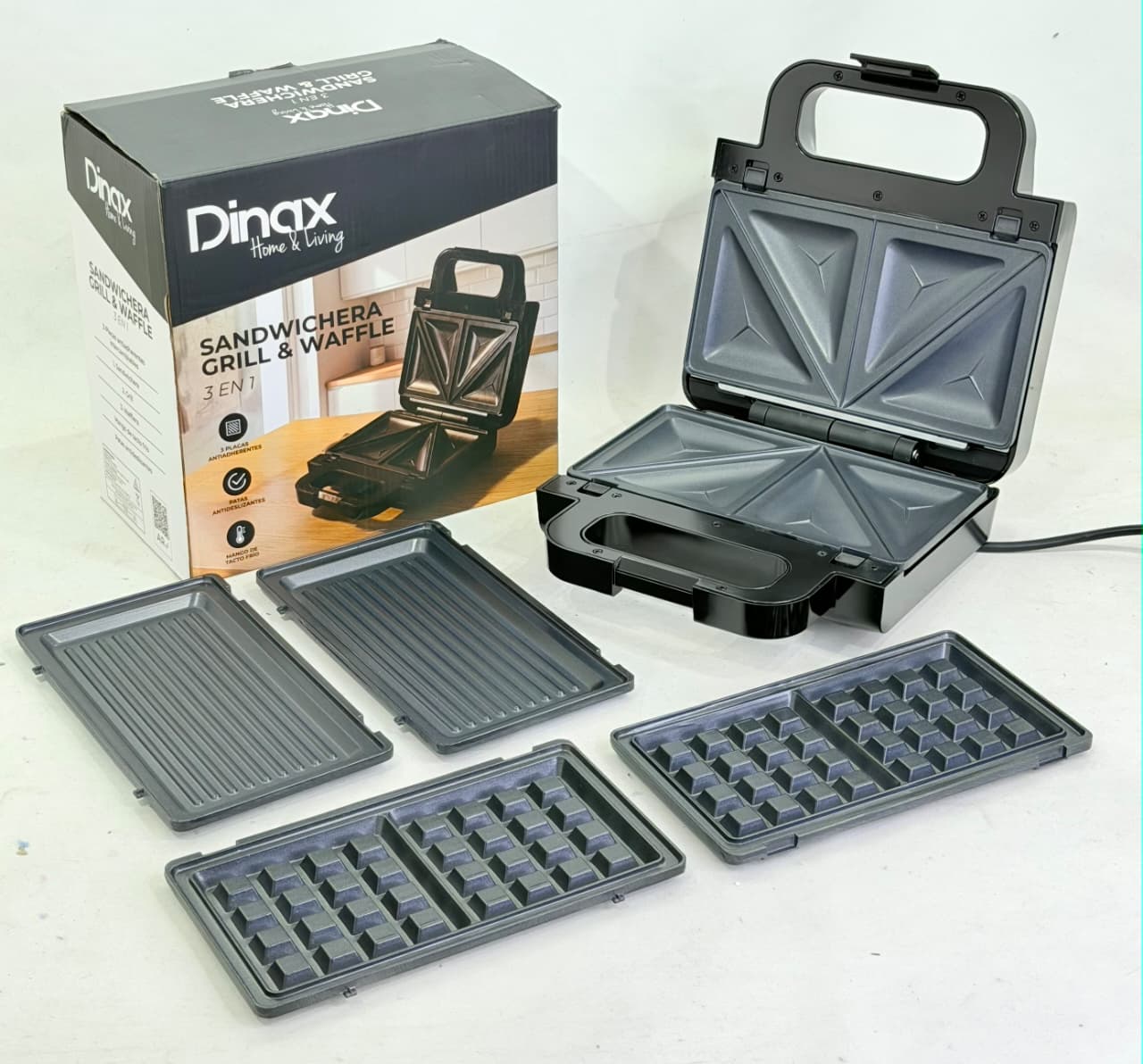 SANDWICHERA GRILL 3 EN 1 DINAX
