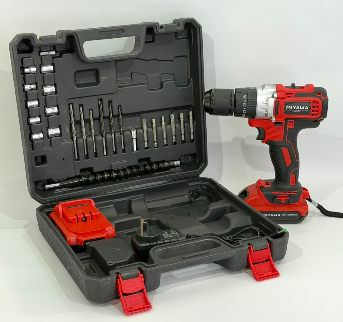 TALADRO PERCUTOR INALAMBRICO MIYAWA 18V