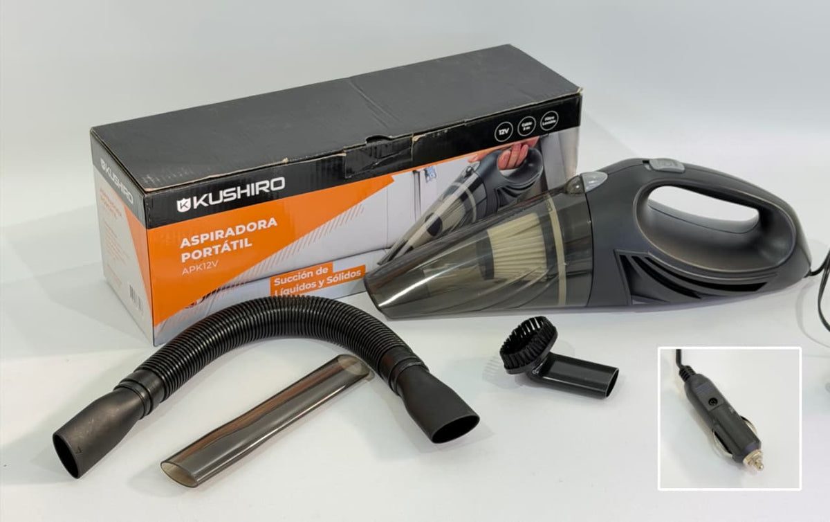 ASPIRADORA PORTATIL KUSHIRO 12V
