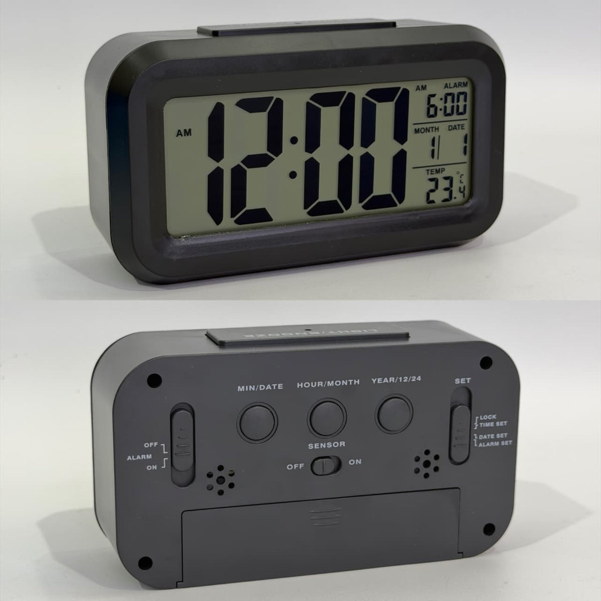 RELOJ DESPERTADOR DIGITAL LCD